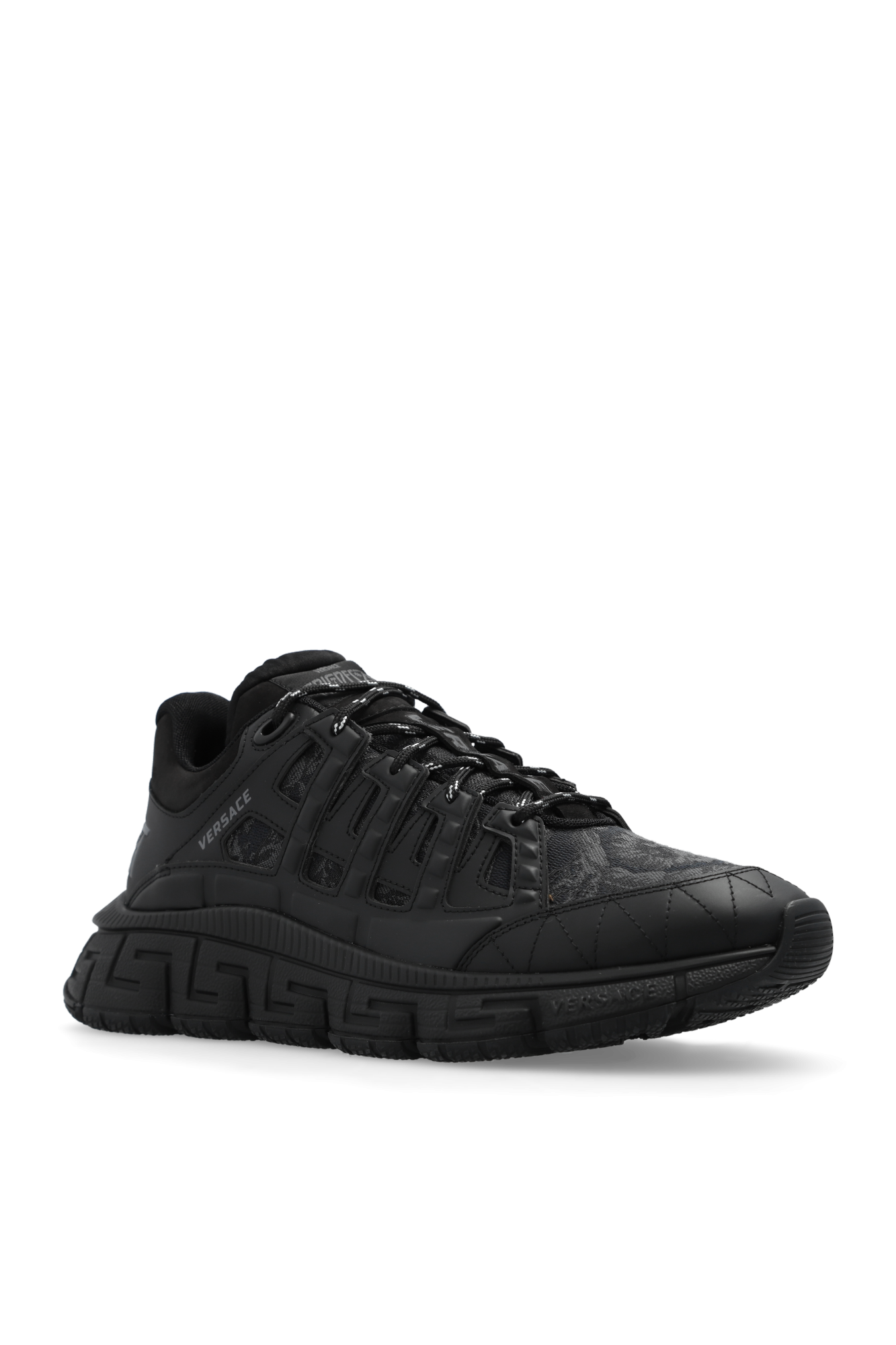 Black versace sneakers online